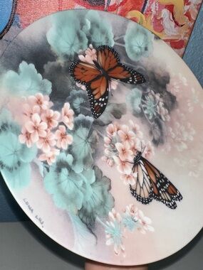 Plate Hand Painted by Lena Liu. LIMITED EDITION